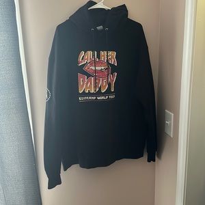 Call Her Daddy merch. Champion hoodie.